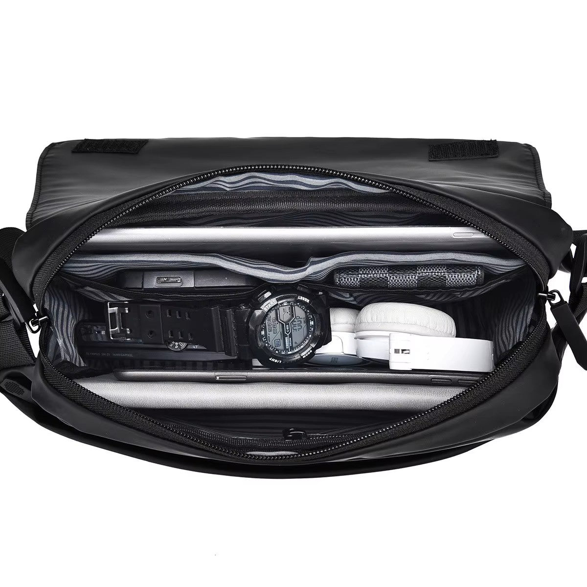 Alien Infinity UrbanShield Sling Pro Max Crossbody Bag for Men & Women | Waterproof Sling Bag with Trolley Strap & Tripod Holder | Premium Travel Messenger Shoulder Bag