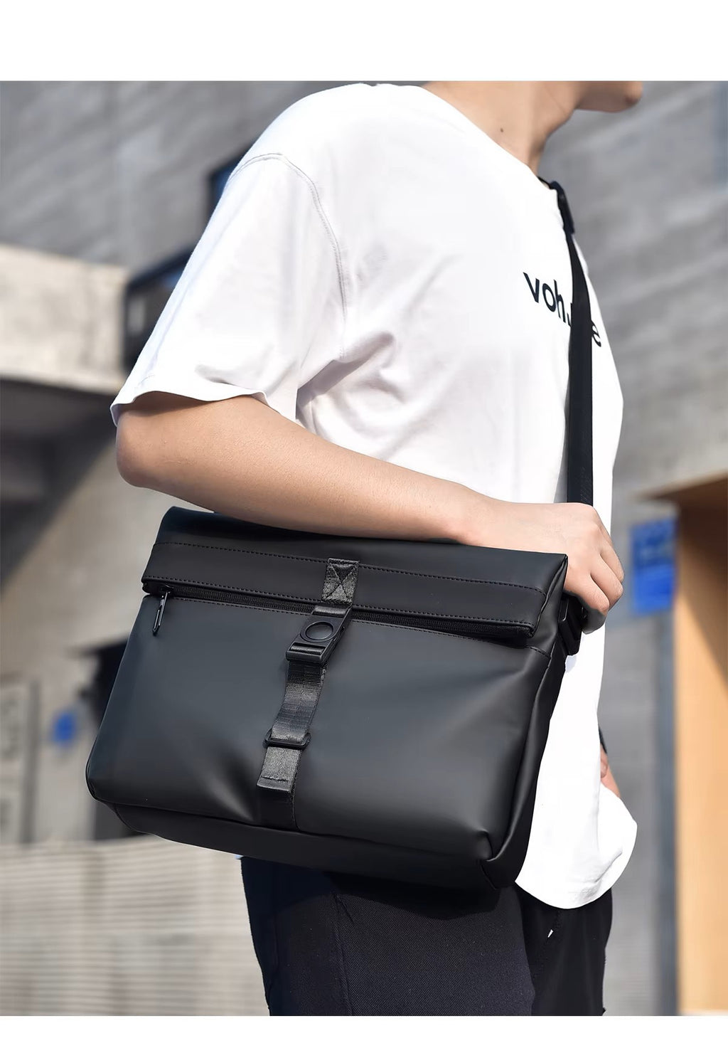 Alien Infinity UrbanShield Messenger Pro Sling Bag for Men & Women | Waterproof Large Capacity Shoulder Bag | Travel Office Messenger Bag