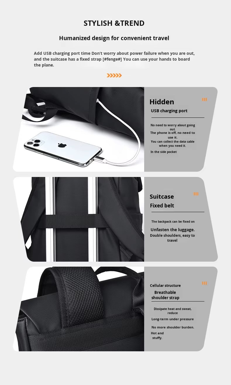 Alien Infinity Urban Tech Pack Pro Laptop Backpack for Men & Women | Water-Resistant Backpack with Luggage Strap & Laptop Compartment