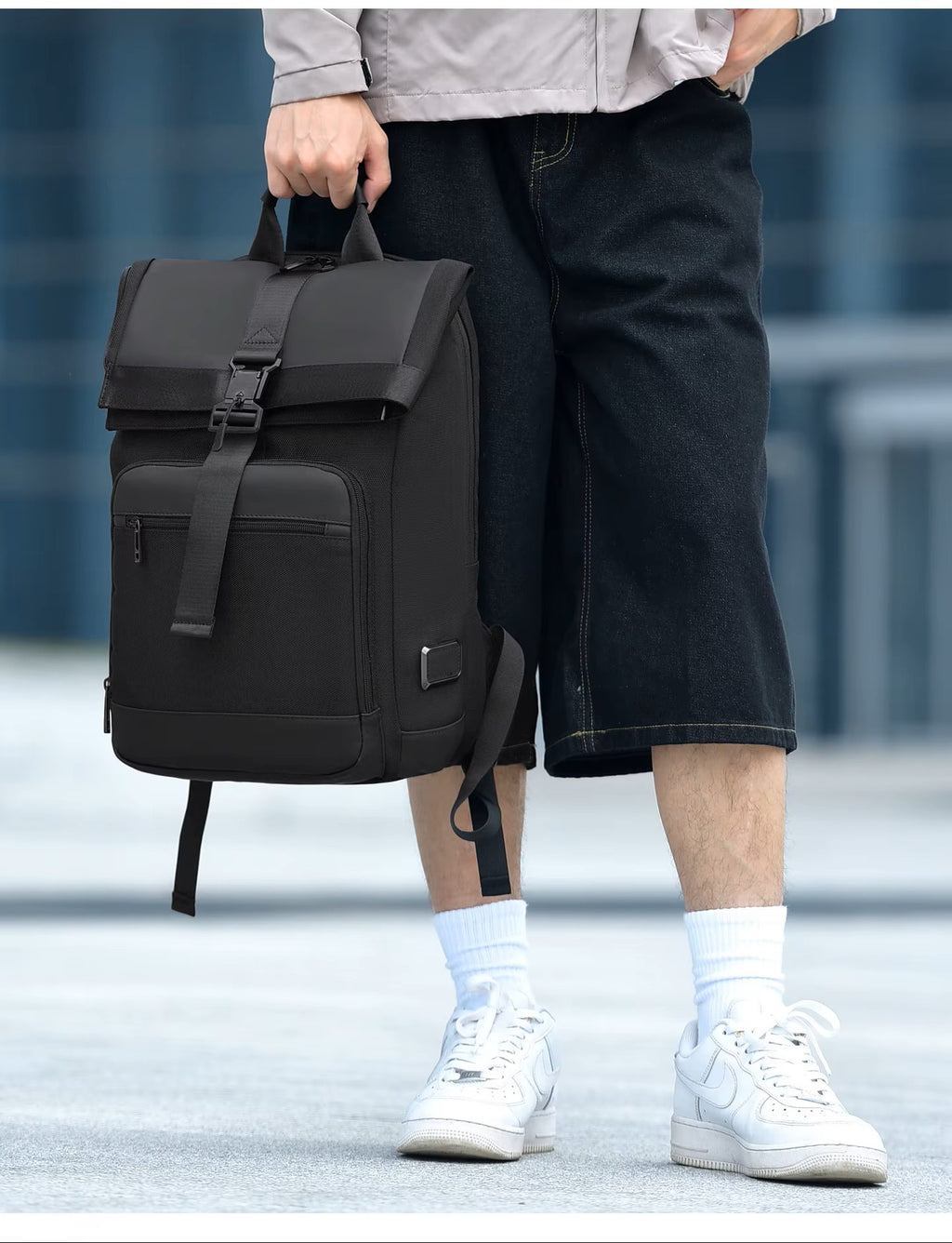 Alien Infinity Urban Expand Pack Elite Laptop Backpack for Men & Women | Expandable Water-Resistant Travel & Office Backpack
