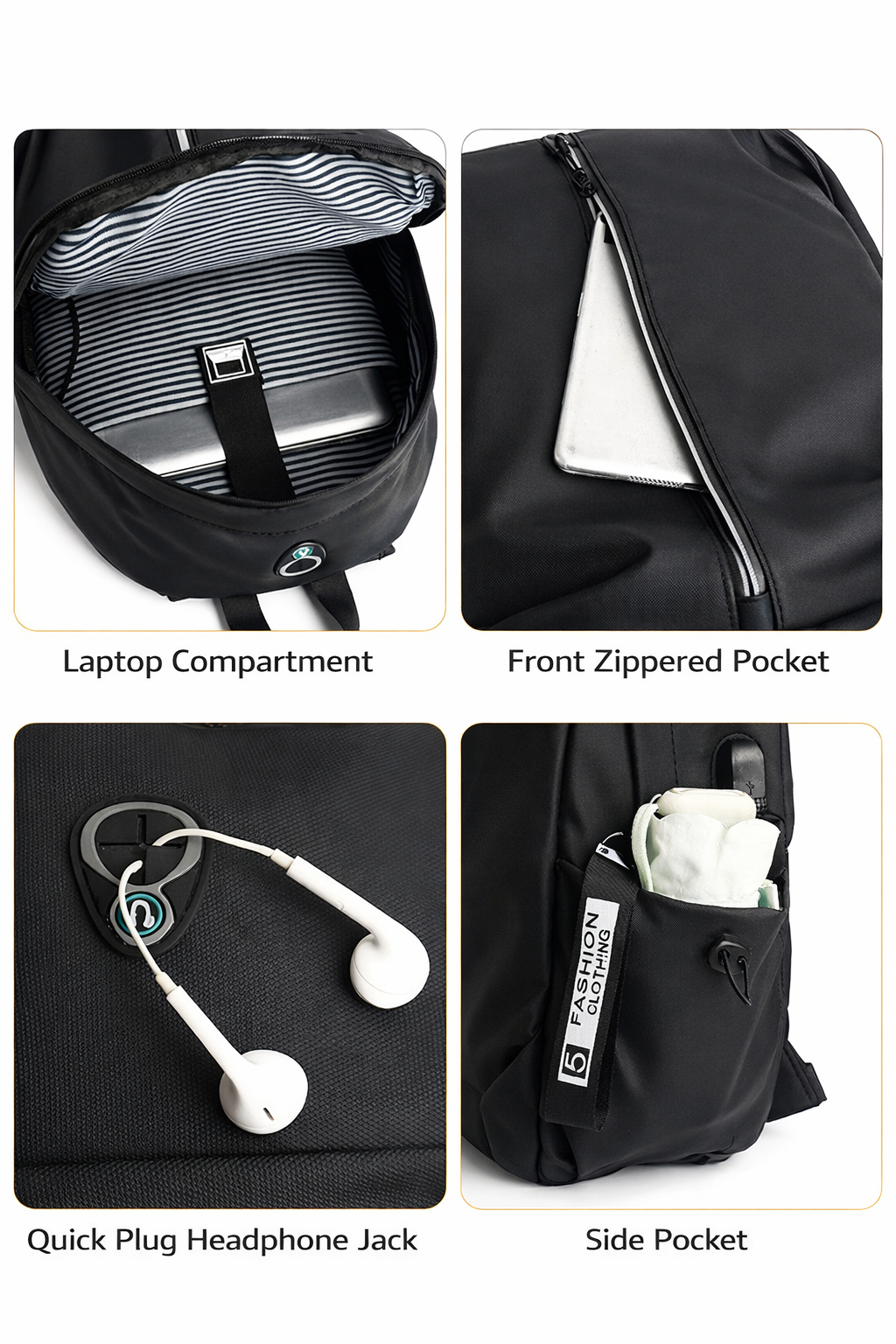 Alien Infinity Daily Zip Pack Laptop Backpack for Men & Women | Water-Resistant Travel & Office Backpack