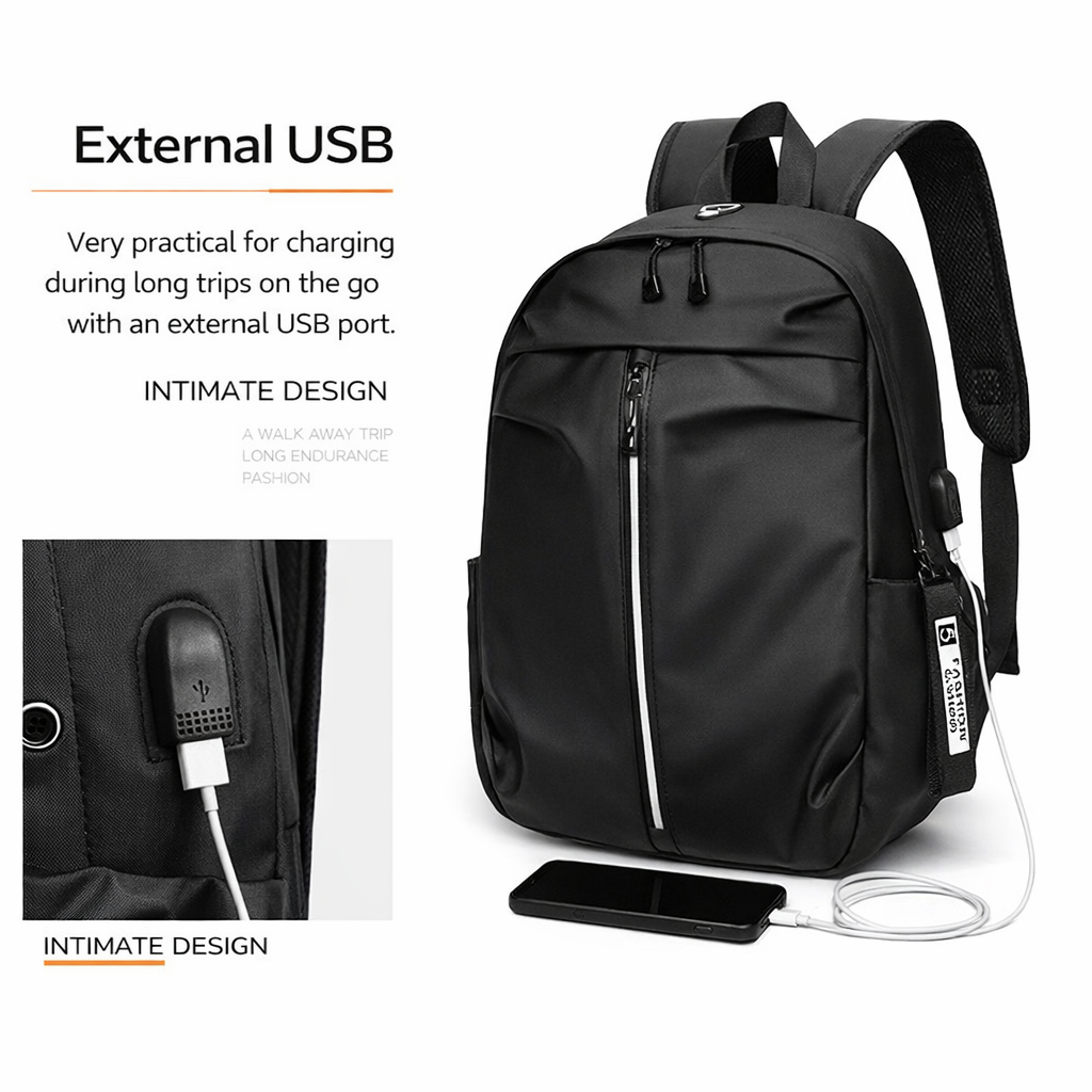 Alien Infinity Daily Zip Pack Laptop Backpack for Men & Women | Water-Resistant Travel & Office Backpack