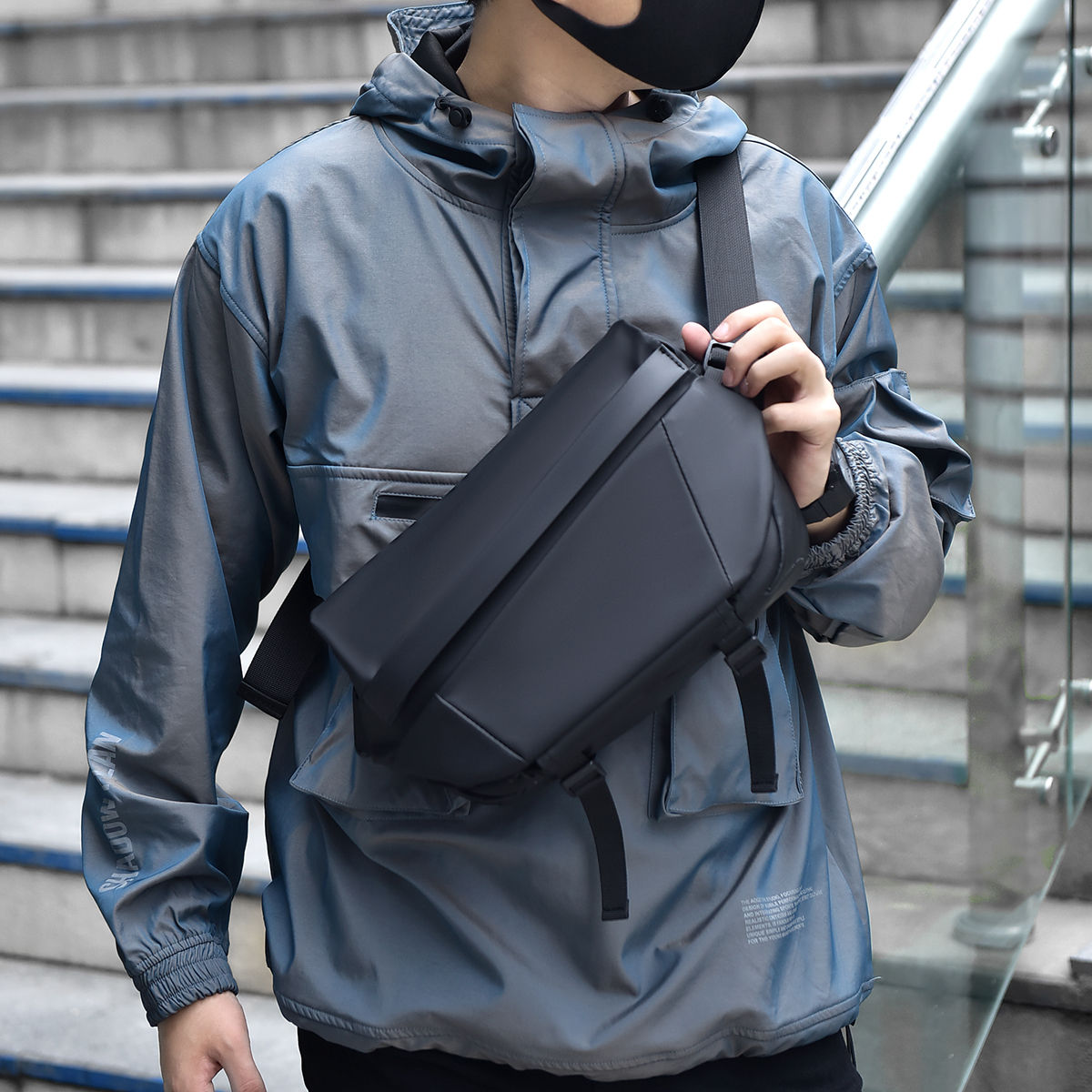 Alien Infinity UrbanShield Sling Pro Crossbody Bag for Men & Women | Waterproof Premium Travel Sling Bag | Large Capacity with Multiple Compartments | Office, Travel & Daily Use