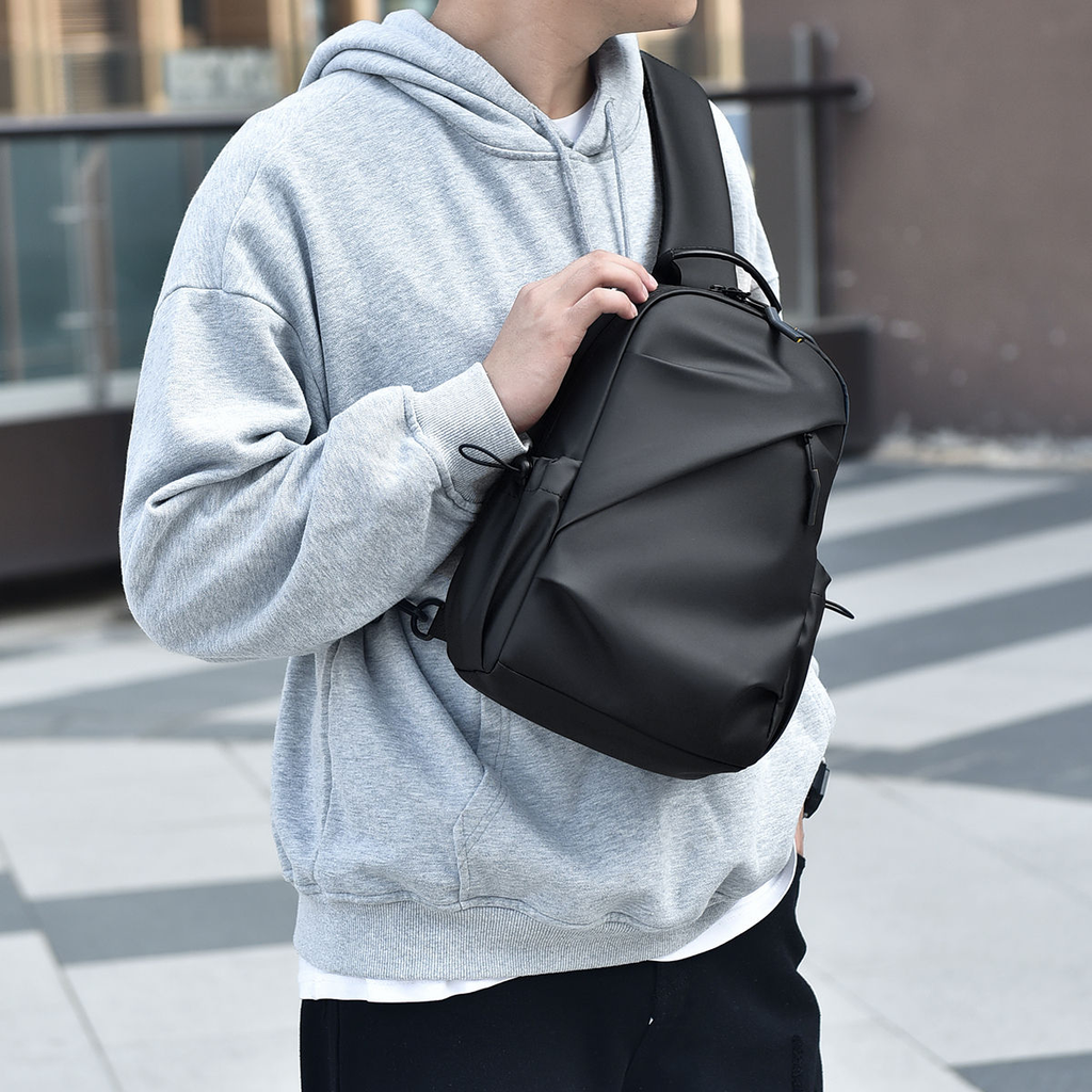 Alien Infinity AeroFold Sling Bag for Men & Women | Waterproof Water-Resistant Crossbody Chest Bag | Travel, Office, College & Daily Use