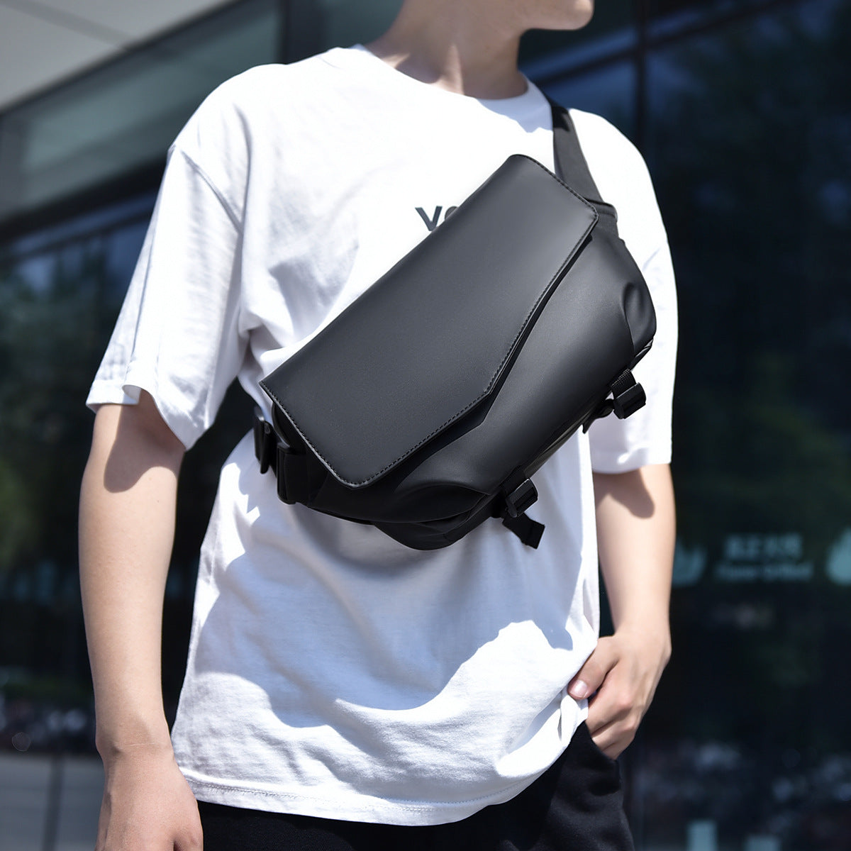 Alien Infinity UrbanShield Sling Pro Max Crossbody Bag for Men & Women | Waterproof Sling Bag with Trolley Strap & Tripod Holder | Premium Travel Messenger Shoulder Bag