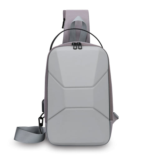 Alien Infinity ArmorX Sling Bag for Men & Women | Hard Shell Anti-Theft Crossbody Chest Bag | USB Charging Port | Water-Resistant Travel Sling Backpack