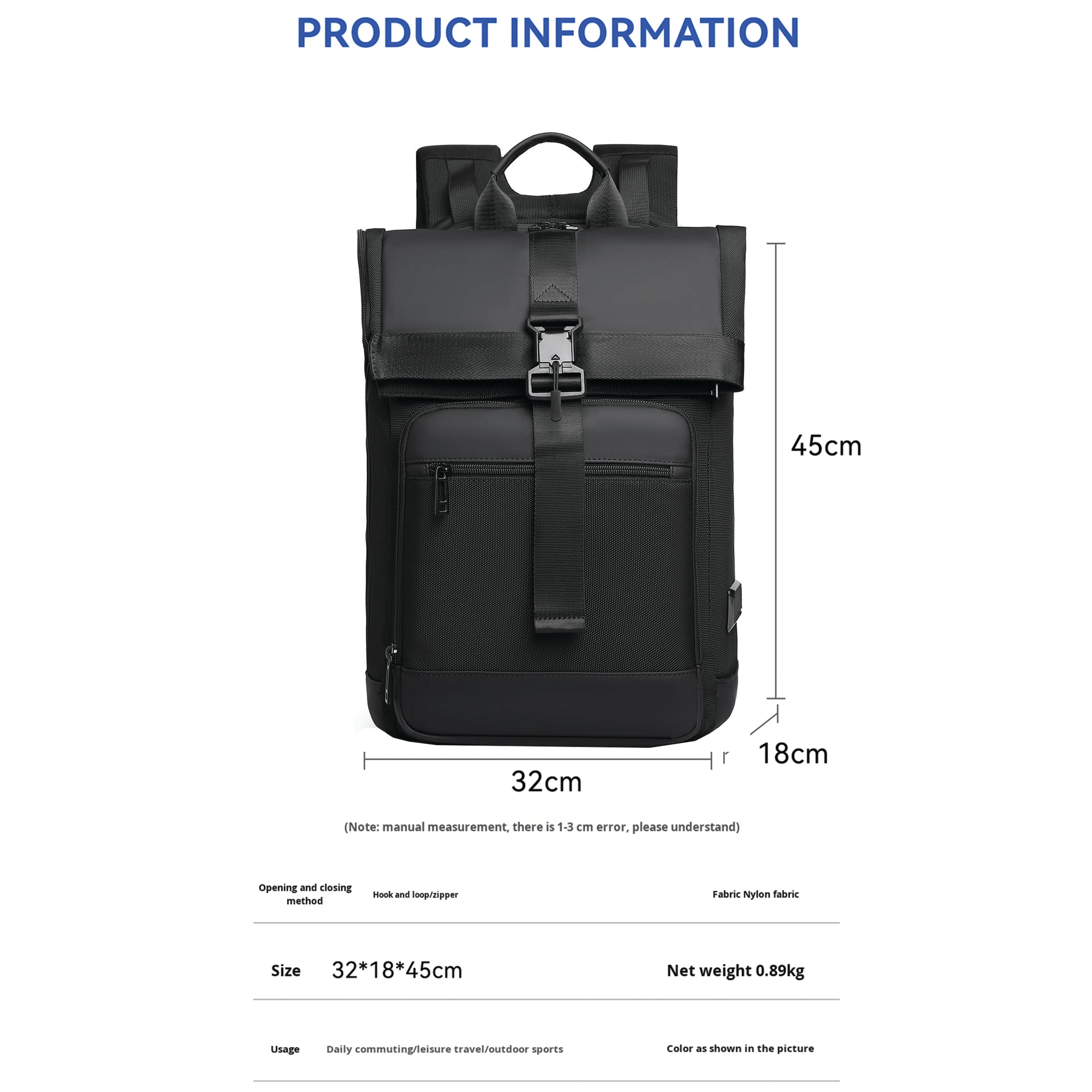 Alien Infinity Urban Expand Pack Elite Laptop Backpack for Men & Women | Expandable Water-Resistant Travel & Office Backpack