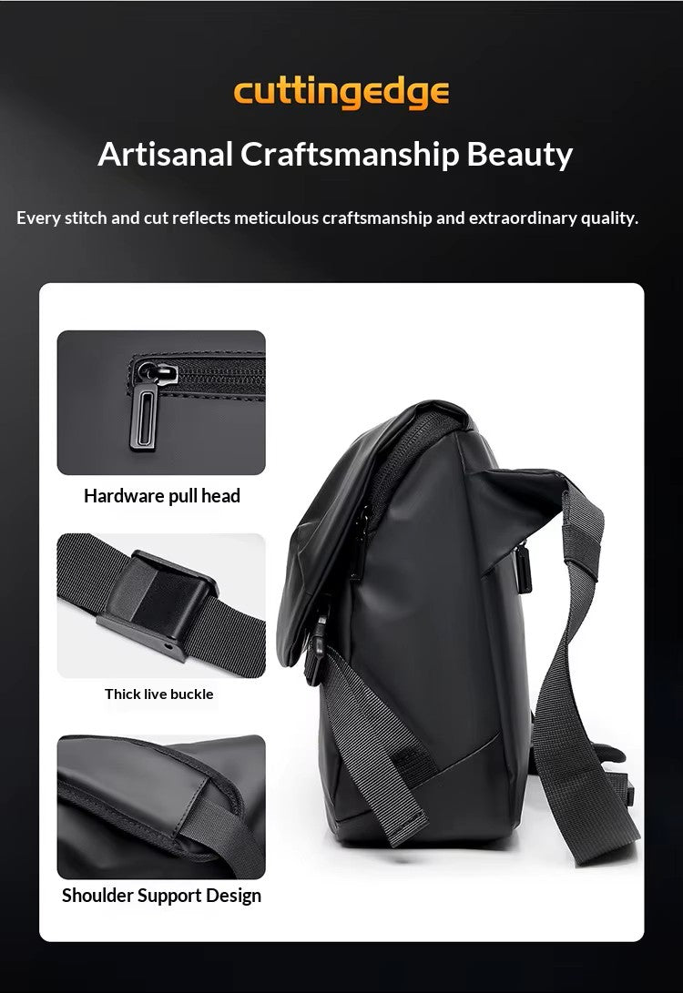 Alien Infinity UrbanShield Messenger Pro Crossbody Bag for Men & Women | Waterproof Sling Bag | Large Capacity Travel Office Shoulder Bag with Multiple Compartments