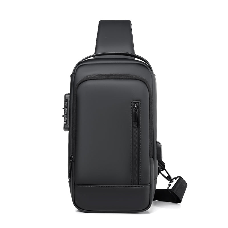 Alien Infinity TitanLock Sling Bag for Men & Women | Anti-Theft Password Lock Crossbody Chest Bag | Water-Resistant Travel Sling Backpack for Office & Daily Use