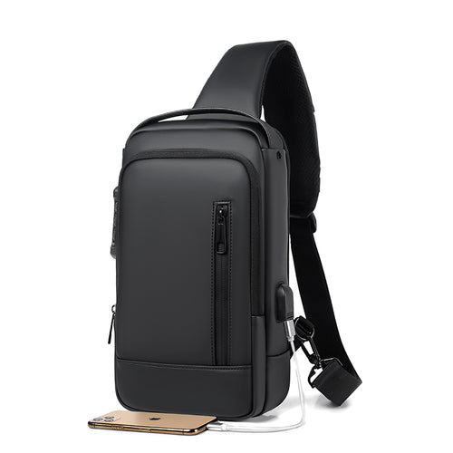 Alien Infinity TitanLock Sling Bag for Men & Women | Anti-Theft Password Lock Crossbody Chest Bag | Water-Resistant Travel Sling Backpack for Office & Daily Use