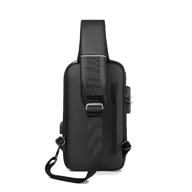 Alien Infinity TitanLock Sling Bag for Men & Women | Anti-Theft Password Lock Crossbody Chest Bag | Water-Resistant Travel Sling Backpack for Office & Daily Use
