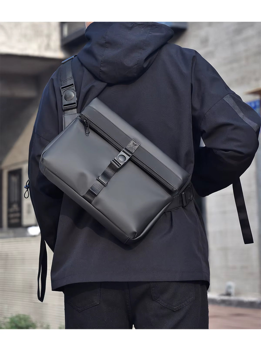 Alien Infinity UrbanShield Messenger Pro Sling Bag for Men & Women | Waterproof Large Capacity Shoulder Bag | Travel Office Messenger Bag