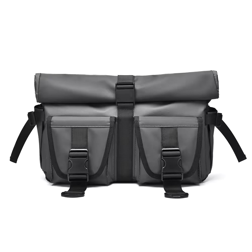 Alien Infinity UrbanRoll Pro Expandable Messenger Bag for Men & Women | Water-Resistant Roll-Top Laptop Shoulder Bag | 10L-20L Expandable Crossbody Travel Office Messenger Bag with Multiple Compartments