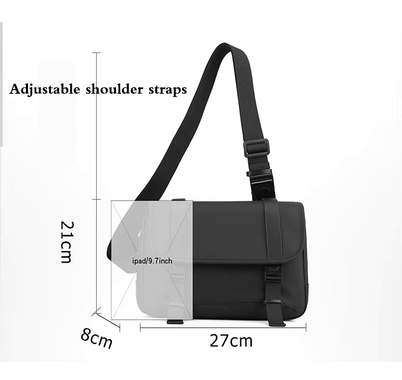 Alien Infinity Urban Cross Messenger Bag for Men & Women | Water-Resistant Crossbody Sling Bag | Adjustable Shoulder Strap | Everyday Travel Office Casual Shoulder Bag