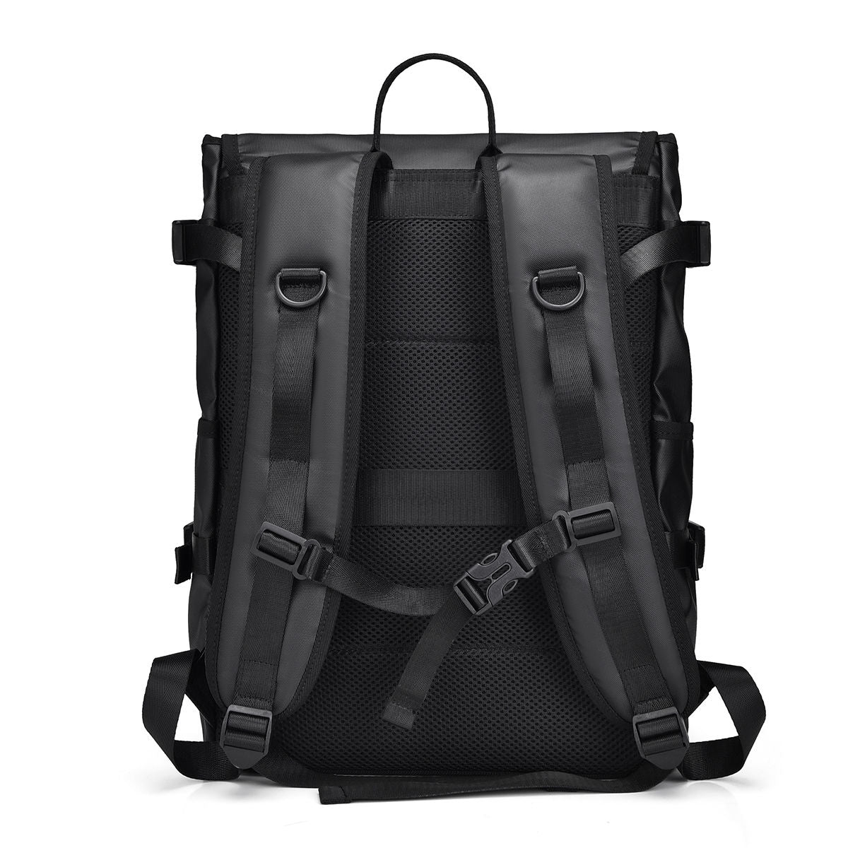 Alien Infinity Urban Expedition Roll-Top Laptop Backpack for Men & Women | Water-Resistant Travel Backpack with Laptop Compartment, Large Capacity, Anti-Theft Pocket, Reflective Strips & Luggage Strap