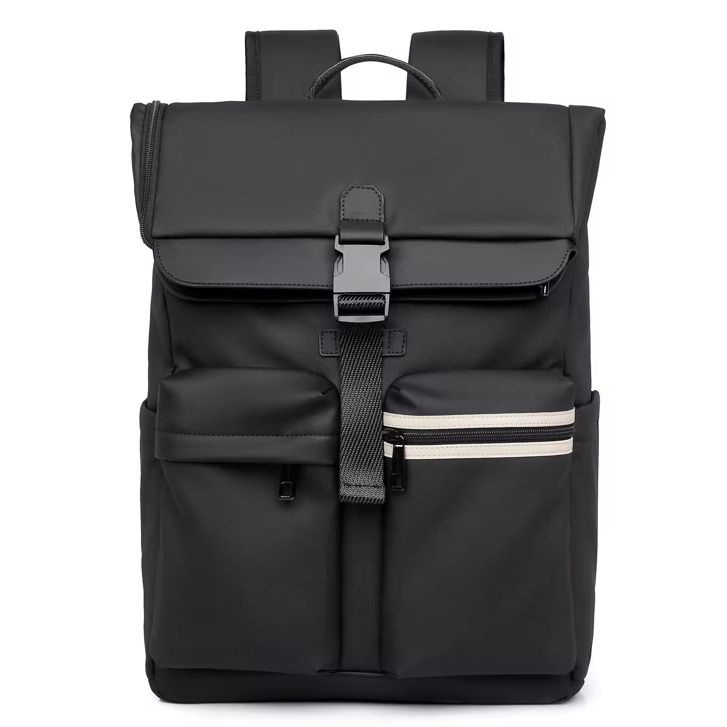 Alien Infinity Urban Voyager Roll-Top Laptop Backpack for Men & Women | Water-Resistant Travel Backpack | Large Capacity College Office Business Backpack with Trolley Sleeve, Multiple Pockets