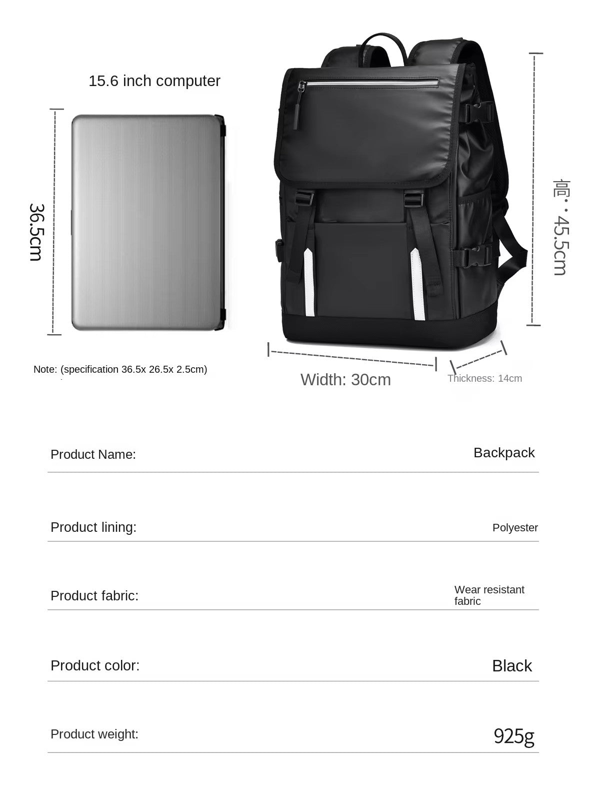 Alien Infinity Urban Expedition Roll-Top Laptop Backpack for Men & Women | Water-Resistant Travel Backpack with Laptop Compartment, Large Capacity, Anti-Theft Pocket, Reflective Strips & Luggage Strap