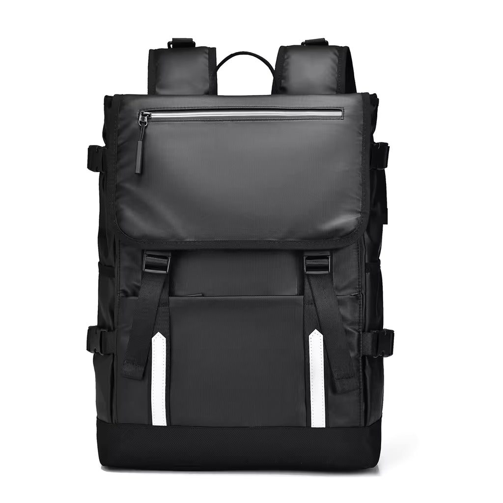 Alien Infinity Urban Expedition Roll-Top Laptop Backpack for Men & Women | Water-Resistant Travel Backpack with Laptop Compartment, Large Capacity, Anti-Theft Pocket, Reflective Strips & Luggage Strap