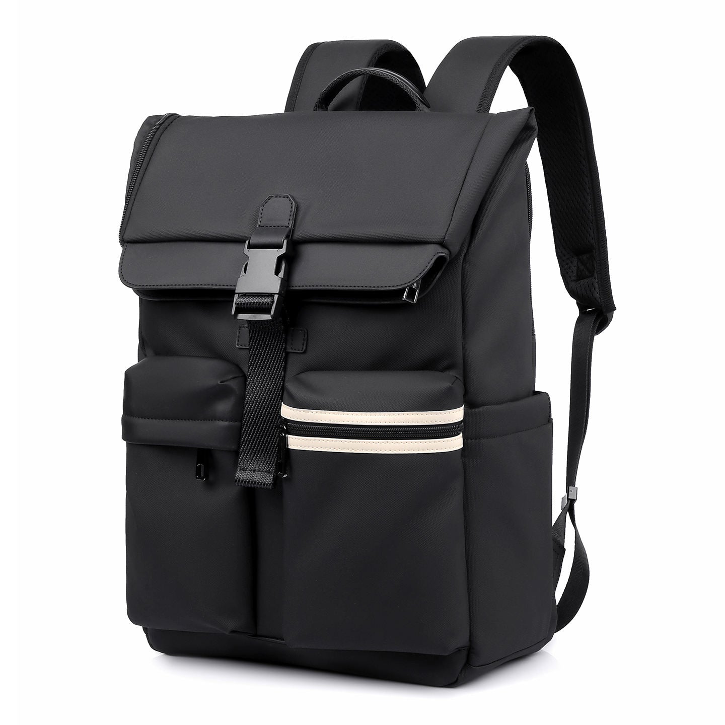 Alien Infinity Urban Voyager Roll-Top Laptop Backpack for Men & Women | Water-Resistant Travel Backpack | Large Capacity College Office Business Backpack with Trolley Sleeve, Multiple Pockets