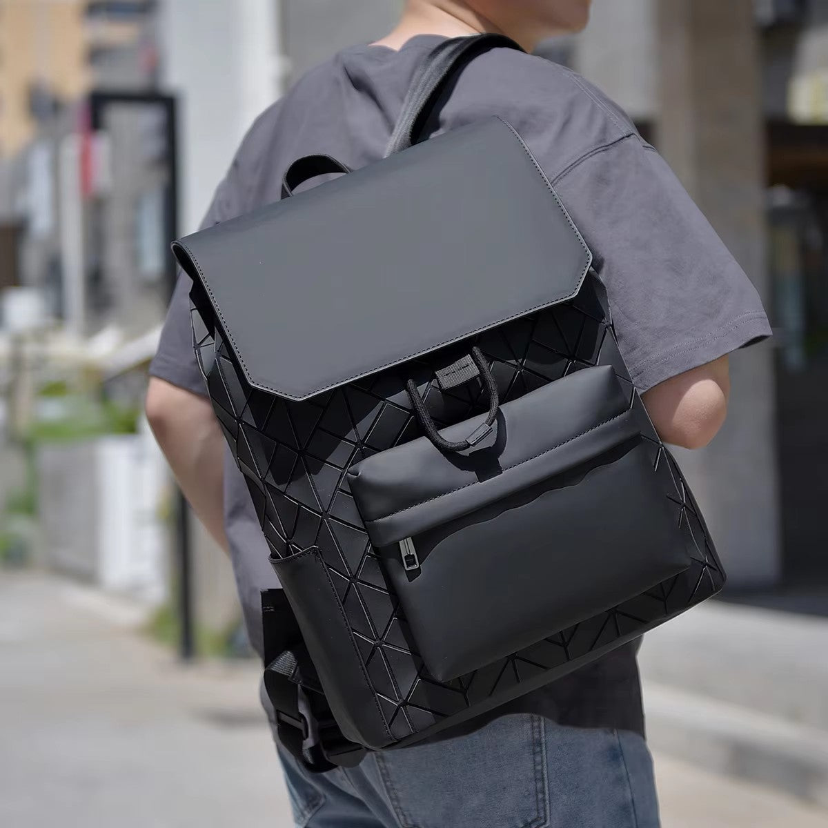 Alien Infinity Urban Geo Pack Waterproof Laptop Backpack – Premium Geometric Travel Backpack