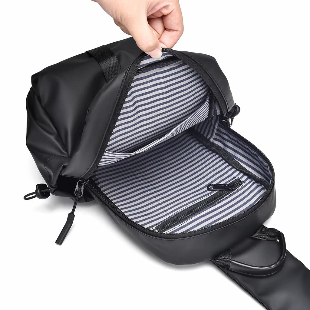 Alien Infinity UrbanX Sling Bag for Men & Women | Waterproof Water-Resistant Crossbody Chest Bag with Adjustable Shoulder Strap | Compact Travel, Office, Bike & Daily Use